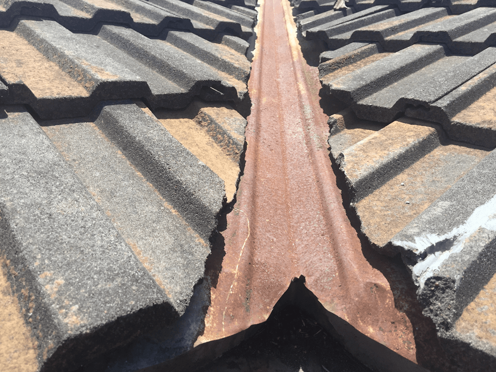 Roof-Repairs Rusted-Valley-Irons